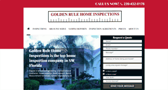 Desktop Screenshot of goldenrulehomeinspections.com