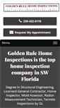 Mobile Screenshot of goldenrulehomeinspections.com