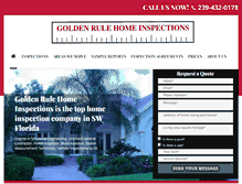 Tablet Screenshot of goldenrulehomeinspections.com